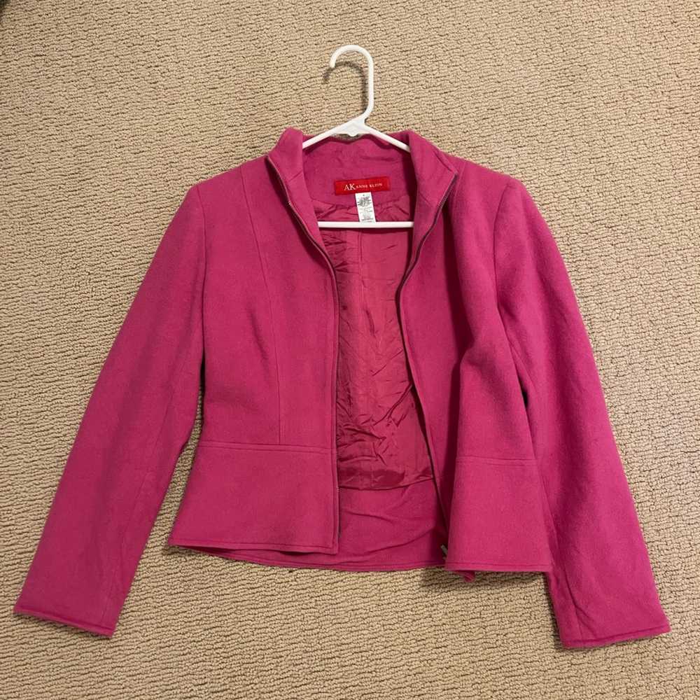 Wool sweater by Anne Klein Fuchsia Blazer
